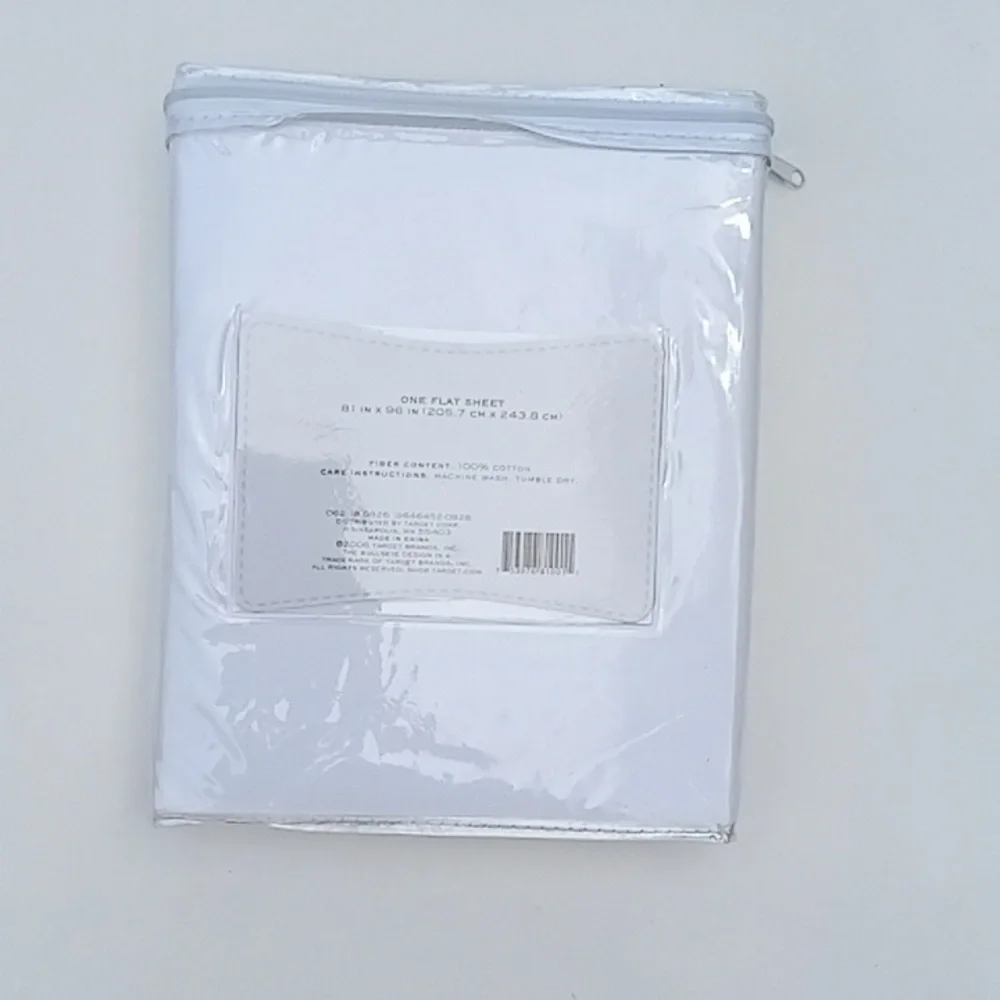 Vintage 100% Cotton One Full Sized Flat Sheet